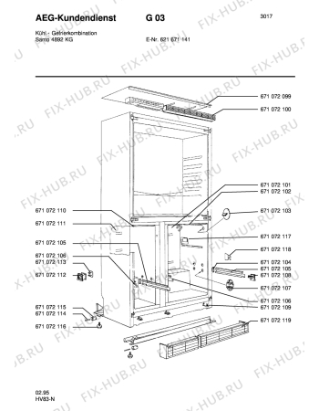 Схема №2 S4892KG с изображением Таймер для холодильной камеры Aeg 8996710721573